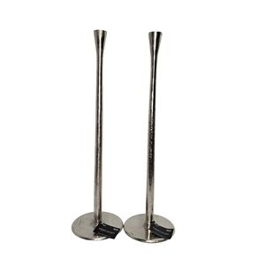 Robert Stanley Home Collection Taper Candle Holder Silver Toned NWT